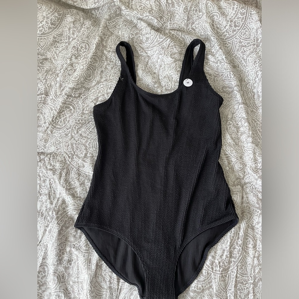 NWT Monki black one piece swimsuit size M